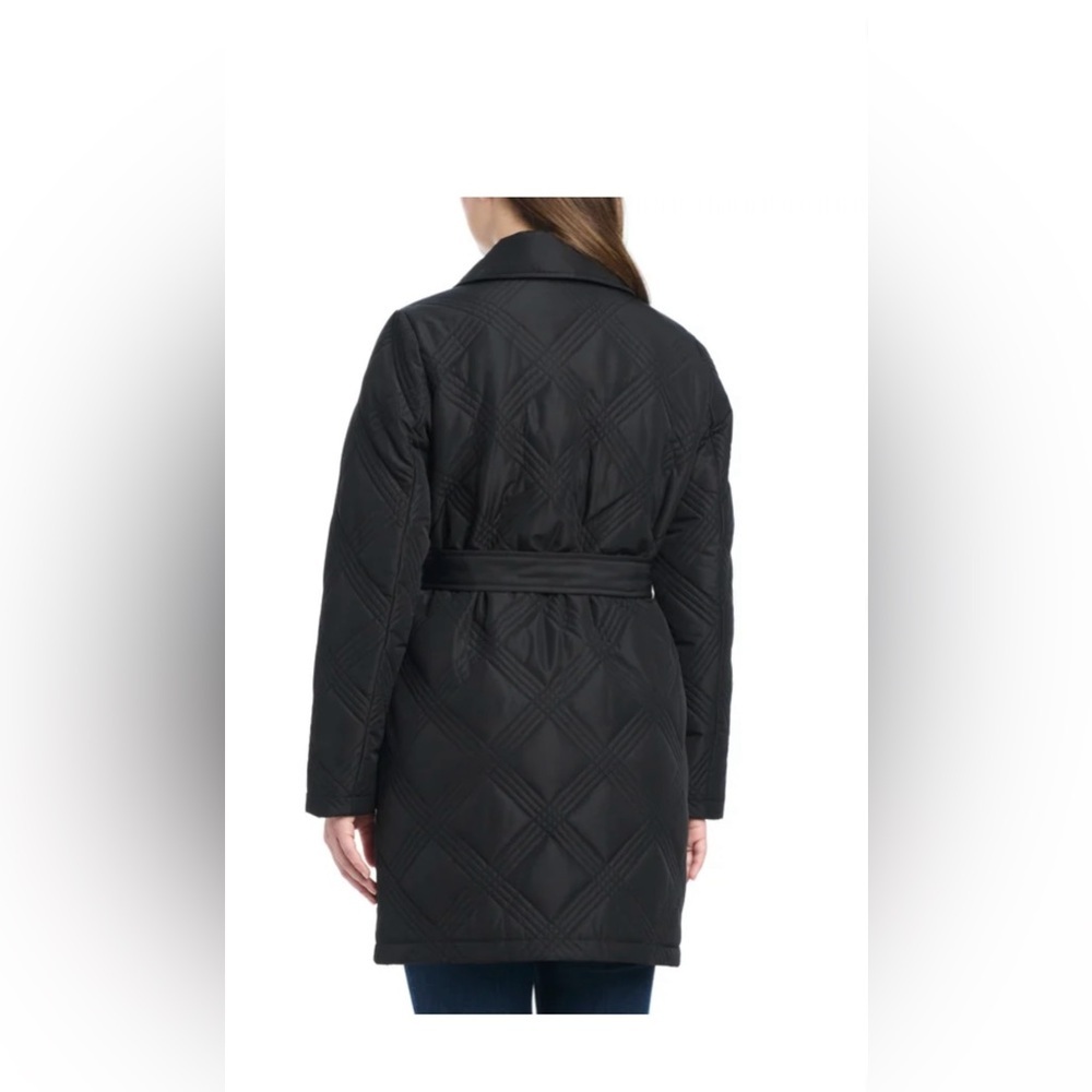 Jones New York Women's Belted Quilt Jacket SzL new - Picture 2 of 10